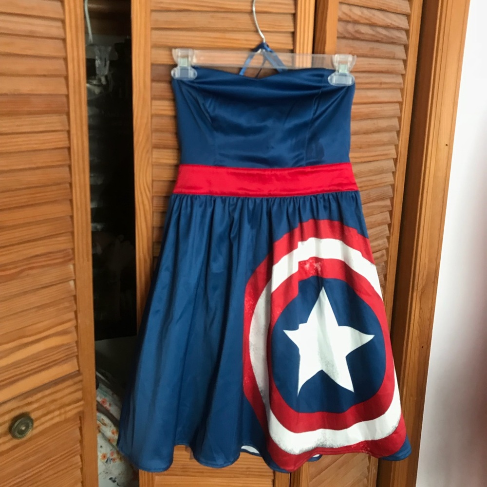Captain America Shield Halter Dress